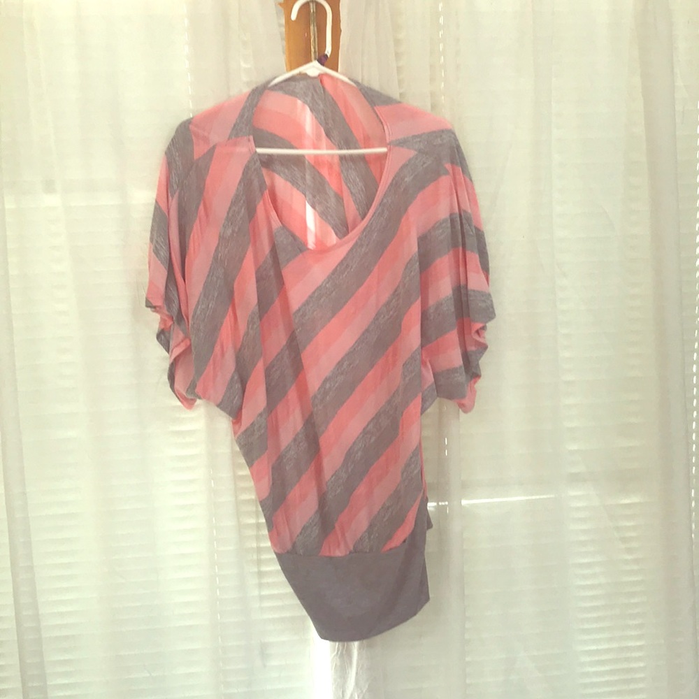 Pink and gray shirt